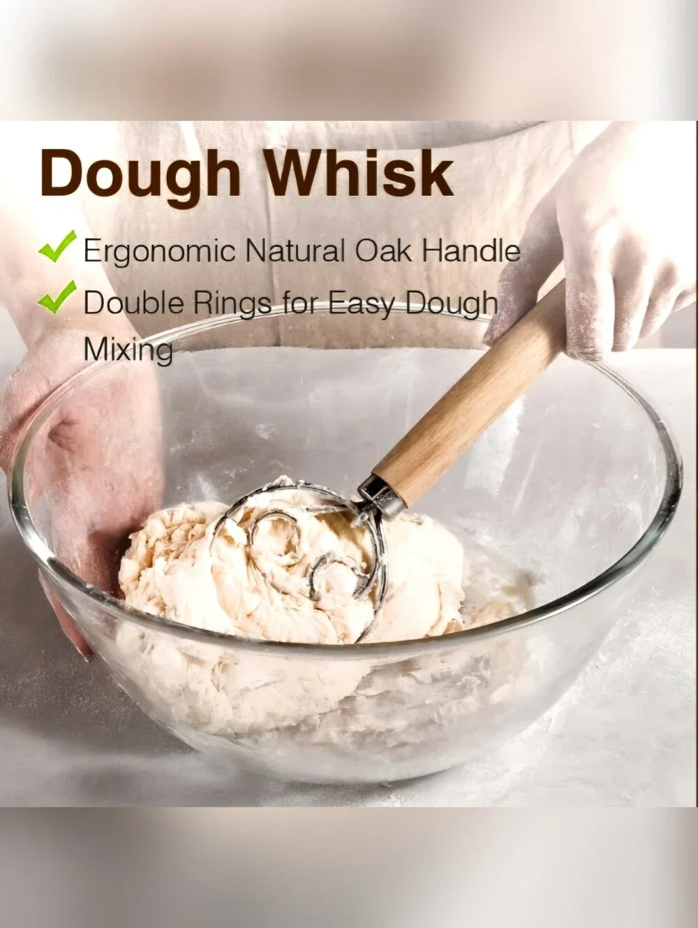 Natural Proofing Basket & Sourdough Tool Set - Beige